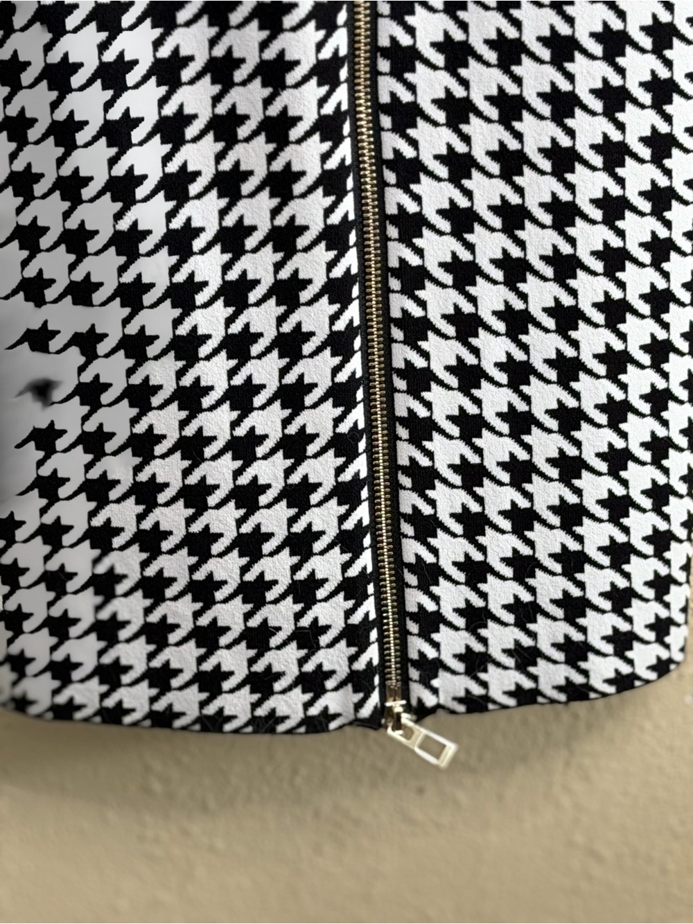 Good American | Black & White Houndstooth Bodycon Maxi Dress - Size 4 (XL) - Picture 5 of 8